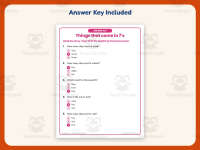 Things that come in 7s Reading Comprehension Worksheet – Kindergarten preview 3