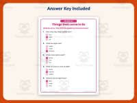 Things that come in 8s Reading Comprehension Worksheet – Kindergarten preview 3