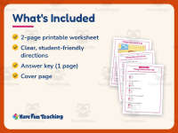 Things that come in 8s Reading Comprehension Worksheet – Kindergarten preview 5