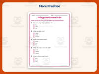 Things that come in 8s Reading Comprehension Worksheet – Kindergarten preview 7