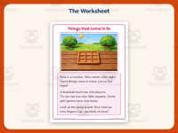 Things that come in 9s Reading Comprehension Worksheet – Kindergarten preview 2