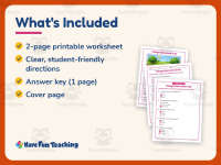 Things that come in 9s Reading Comprehension Worksheet – Kindergarten preview 5