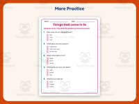 Things that come in 9s Reading Comprehension Worksheet – Kindergarten preview 7