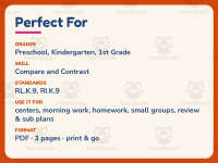 Things That Go Together Worksheet – Kindergarten Compare and Contrast preview 6