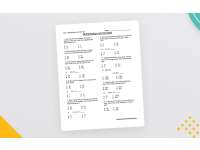 Third Grade Multiplication and Division Test Practice Worksheet preview