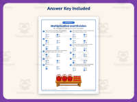 Third Grade Multiplication and Division Test Worksheet – 3rd Grade preview 3