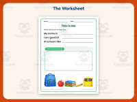 This is Me Worksheet – Kindergarten Back to School Practice preview 2
