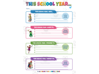 This School Year Worksheet | Back to School Goals and Reflection preview
