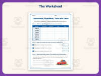 Thousands Hundreds Tens Ones Worksheet – 3rd Grade Base 10 Practice preview 2