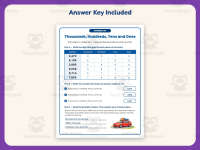 Thousands Hundreds Tens Ones Worksheet – 3rd Grade Base 10 Practice preview 3