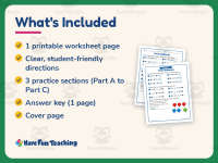 Three Addends Problems Worksheet – 1st Grade Addition Practice preview 5