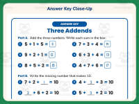 Three Addends Problems Worksheet – 1st Grade Addition Practice preview 7