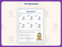 Three Addends Worksheet – 3rd Grade Addition Practice + Answer Key preview 2