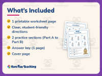 Three Addends Worksheet – 3rd Grade Addition Practice + Answer Key preview 5