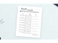 Three Addends Worksheet preview