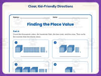 THTO Place Value Worksheet – 3rd Grade Math Practice + Answer Key preview 4