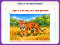 Tigers, Sharks, and Mosquitoes Reading Worksheet – 3rd Grade Animals preview 4