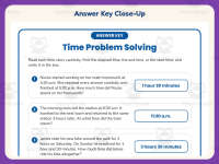 Time Problem Solving Worksheet – 3rd Grade Clocks & Elapsed Time preview 7