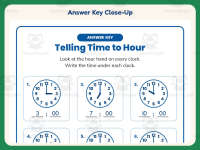 Time to the Hour Worksheet – 1st Grade Clocks & Telling Time Practice preview 7