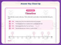 Timeline Graphic Organizer Worksheet – 3rd Grade Timelines Practice preview 7