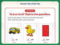 To B or to D Words Worksheet – 1st Grade Beginning Sounds & Consonants preview 7