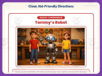 Tommy’s Robot Reading Comprehension Worksheet – 3rd Grade Robotics preview 4