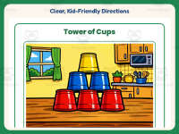 Tower of Cups Reading Comprehension Worksheet – 1st Grade Sorting preview 4