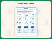 Triangles, Rectangles, or Neither Worksheet – 1st Grade Geometry preview 3