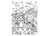 Trick-or-Treat Adventures Halloween Coloring Pages preview 3