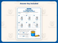 Triple Digit Subtracting No Regrouping Worksheet – 2nd Grade Practice preview 3