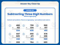 Triple Digit Subtraction No Regrouping Worksheet – 2nd Grade Math preview 7