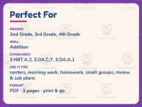 True Math Sentences Worksheet – 3rd Grade Addition & Basic Operations preview 6