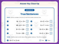 True Math Sentences Worksheet – 3rd Grade Addition & Basic Operations preview 7