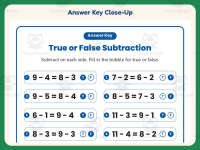 True or False Subtraction Worksheet – 1st Grade Math Practice preview 7