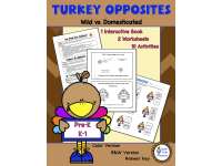 Turkey Opposites Book and Learning Activities preview