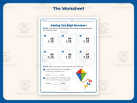 Two Digit Addition Regrouping Worksheet – 2nd Grade Math Practice preview 2