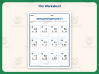 Two Digit Addition Without Regrouping Worksheet – 1st Grade Math preview 2