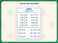 Two Digit Numbers More or Less Worksheet – 1st Grade Inequalities preview 3