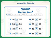 Two Digit Numbers More or Less Worksheet – 1st Grade Inequalities preview 7