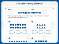 Two Equal Addends Worksheet – 2nd Grade Addition Practice + Answer Key preview 4