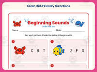 Under the Sea Beginning Sounds Worksheet – Preschool Oceans Practice preview 4