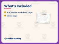 United States Blank Map Worksheet – 3rd Grade Maps Practice preview 5