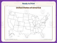 United States Blank Map Worksheet – 3rd Grade Maps Practice preview 7