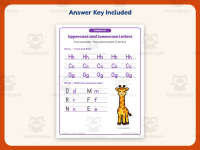 Uppercase and Lowercase Handwriting Worksheets – Kindergarten Alphabet preview 3