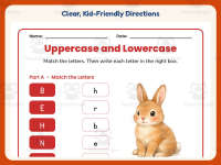Uppercase and Lowercase Worksheet – Kindergarten Alphabet Practice preview 4