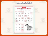 Uppercase Letter Order Worksheet – Kindergarten Alphabet Practice preview 3