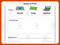 Use Resources to Answer a Question Worksheet – Kindergarten Prompts preview 7