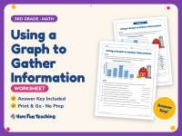Using a Graph to Gather Information Worksheet – 3rd Grade Graphing preview