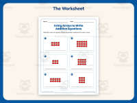 Using Arrays to Write Addition Equations Worksheet – 2nd Grade Math preview 2