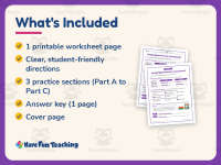 Using Digital Sources Assessment Worksheet – 3rd Grade Essays Practice preview 5